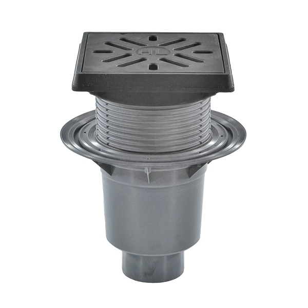 Трап рег верт/вып сух/затв Дн110 чуг/реш 226х226 PERFEKT HL HL616.1/1