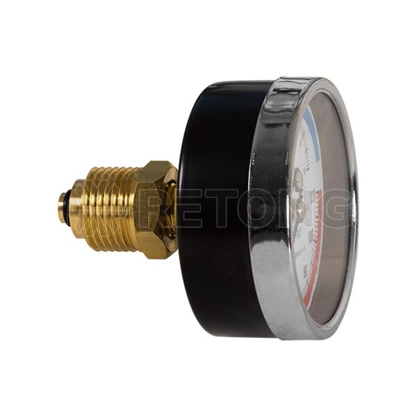 Термоманометр осев МД04 160С 0-0,6МПа Дк80 G1/4" в/к перех G1/2" L=40мм ЭКОМЕРА