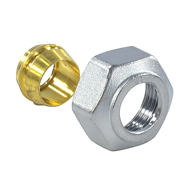 Соединитель лат д/мед труб Дн16х3/4" обж/ВР под еврокон Giacomini R178EX115