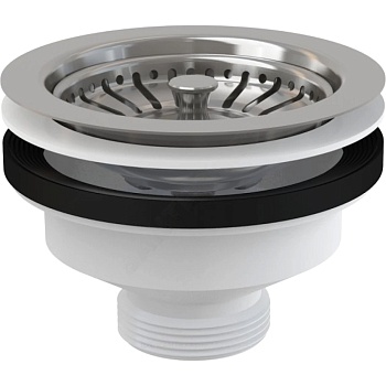 Выпуск мойки 3 1/2" нерж/сетка Alca A37