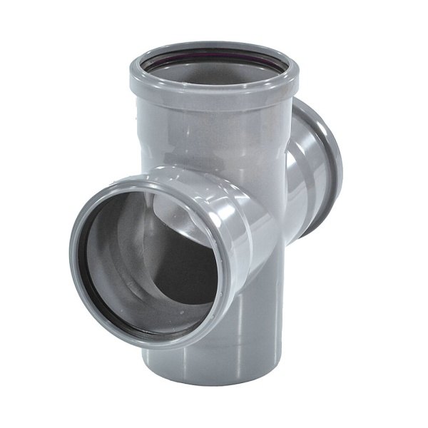 Труба PP-H сер б/н Дн50х1,8 L=0,25м в/к РосТурПласт 37640
