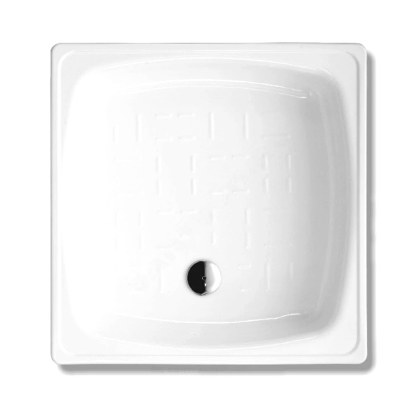 Поддон ст Standart Plus 80х80 квадр бел рифл б/к Караганда