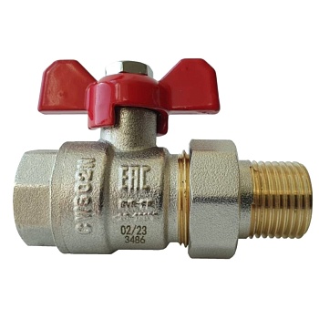 Кран шар лат BVR-FR Ду25 Ру40 м/амер полн баб Ридан 065B8305RG