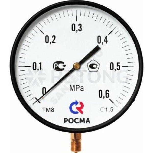 Манометр рад ТМ-810Р.00 0-2,5МПаДк250 М20х1,5 ст Росма 00000009033