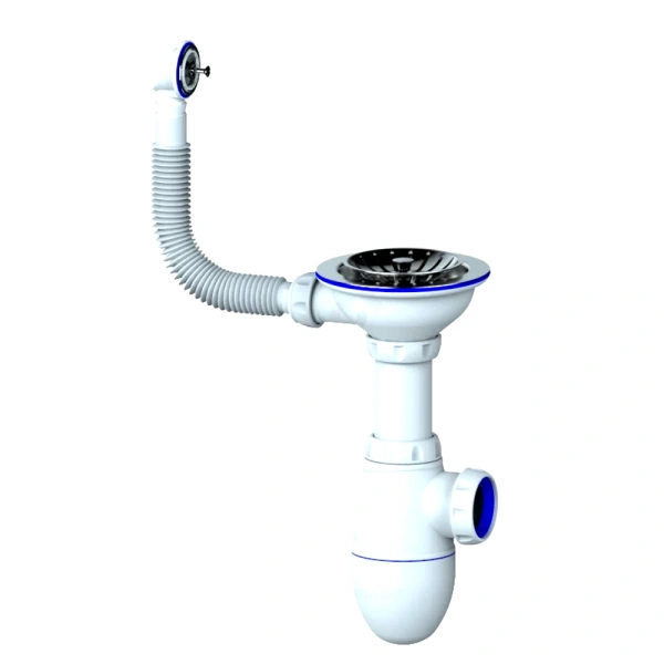 Сифон мойки бут г/пер 3 1/2"x40 нерж/сетка Unicorn B411
