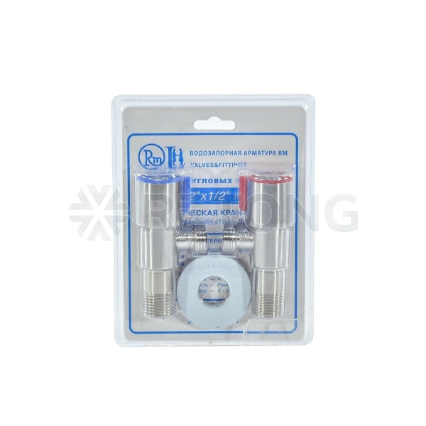 Комплект кранов угл быт с/отр G1/2" Ру10 р/р флк RM-L ATS-1212-2