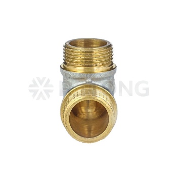 Угольник лат реборд Ду20 р/р никель ГОСТ 32585 Aquasfera 9005-02