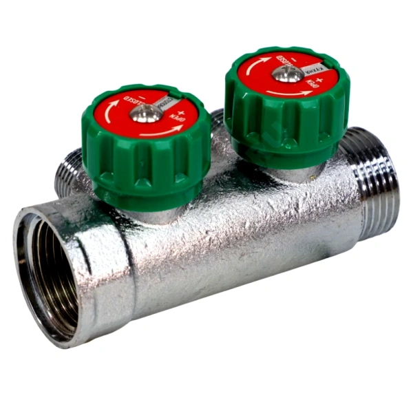 Коллектор лат клап рег 1" м/р 2в 1/2" ПУ н/р 45мм M110 SantechSystems