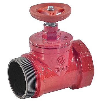 Клапан пожарный чуг прямой Ду65 Ру16 ВР/НР Апогей КПКП 65-1 110051