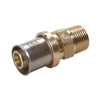 Муфта МП/PE-X пресс лат Дн16х3/4" НР Giacomini RM107Y043