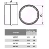 Воздуховод круг пласт D125 L=500 Эра 12,5ВП