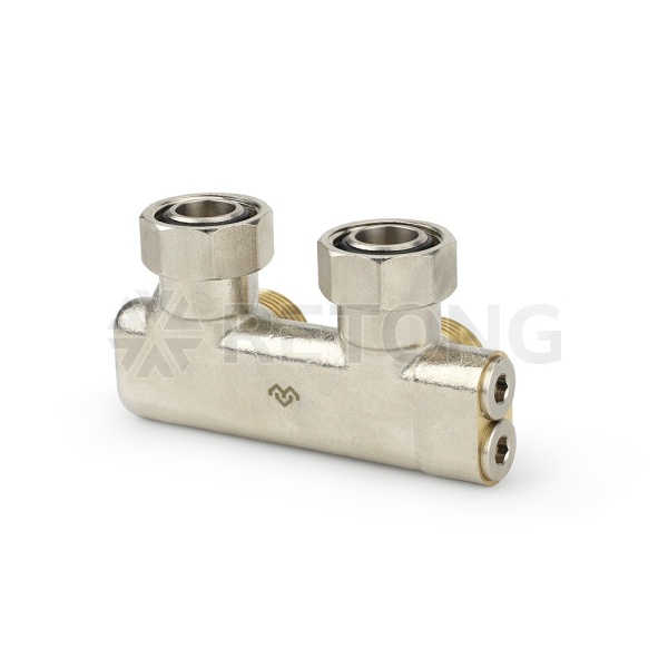 Узел нижнего подключения Varmega VM13901, 3/4"EKх3/4"EK НР-ВР, угловой, перекрестный