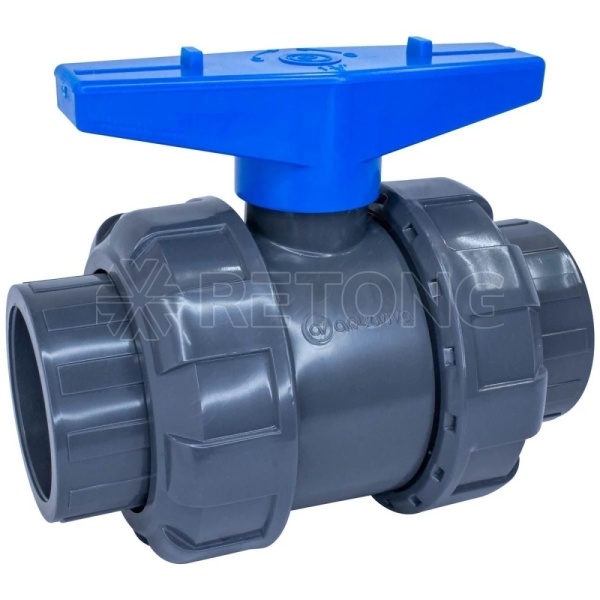 Кран НПВХ нап шар Дн20 (Ду15) Ру16 упл TPV п/клей Aquaviva AQVBVD020