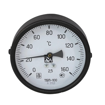 Термометр биметалл ТБП-Т 160С Дк100 L=100 G1/2" осев ЗТП Минск