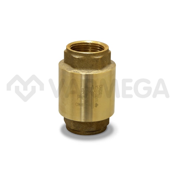 Усиленный обратный клапан Varmega Toro VM04702 3/4" ВР, с латунным диском