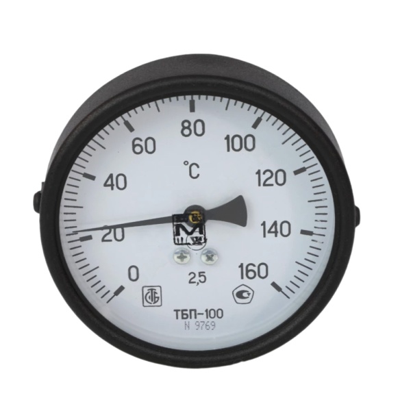 Термометр биметалл ТБП-Т 160С Дк100 L=100 G1/2" осев ЗТП Минск