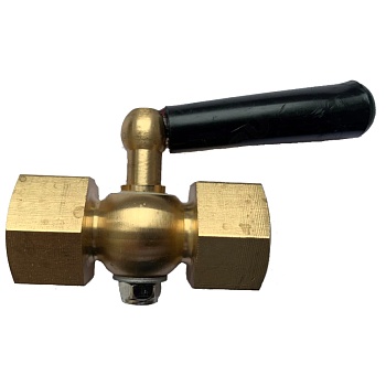 Кран д/ман лат G1/2" Ру25 м/м рук ЭКОМЕРА КТХ-GF-GF