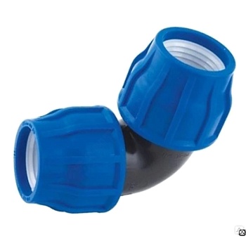 Отвод перех компресс ПЭ Дн32х25х90гр Ру16 VALFEX 121001223225