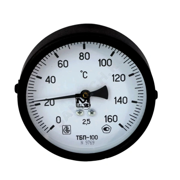 Термометр биметалл ТБП-Т 160С Дк100 L=64 G1/2" осев ЗТП Минск