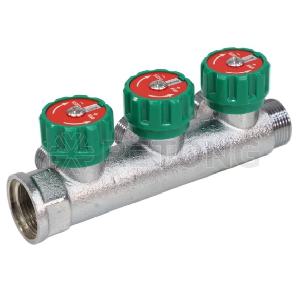 Коллектор лат клап рег 3/4" м/р 3в 1/2" ПУ н/р 45мм M110 SantechSystems
