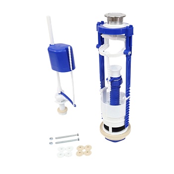 Арматура д/бачка набор 1/2" пл/ш н/под хр кноп 1реж РБМ АС-17.1М