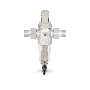Комбинированный промывной фильтр Varmega VM22802, 3/4" НР, для холодной воды, с редуктором давления