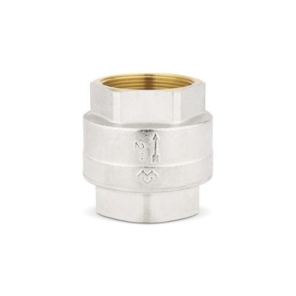 Обратный клапан Varmega VM04806, 2" ВР, с металлическим седлом, никелированный