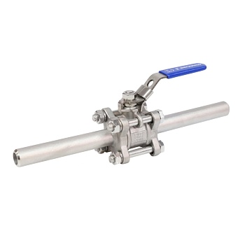 Кран шар SS316 4210H 3-х сост Ду10 Ру63 п/привар полн Benarmo