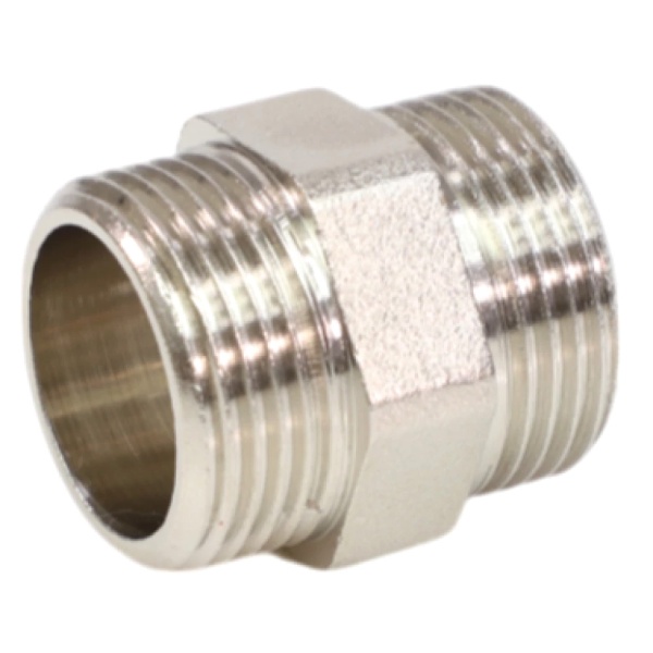 Ниппель лат Ду25 НР никель VALFEX VF.582.N.100