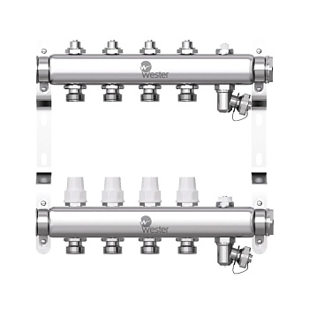 Группа коллект нерж 1" м/м 10в 3/4" ЕК н/р в/к Wester 0-32-1905