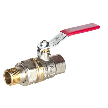 Кран шар лат 1006 Euro нк Ду15 Ру40 м/амер полн рыч Aquasfera 1006-01