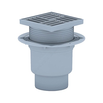 Трап рег верт/вып гидр/затв Дн110 пласт/реш 150х150 АНИ Пласт TA1710