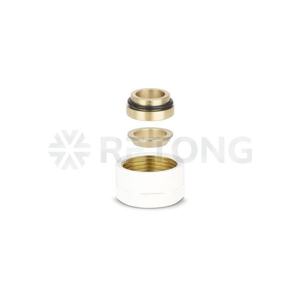 Резьбозажимное соединение (фитинг евроконус) Varmega VMDV30-101515, 3/4"EK для медной трубки белый