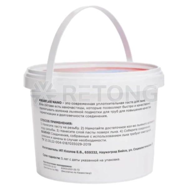 Паста для пропитки льна 400гр банка AQUAFLAX NANO 04059