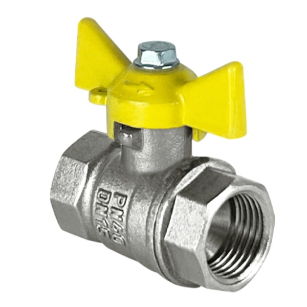 Кран шар лат газ 11Б27фтМ нк Ду20 Ру40 м/м баб VALFEX VF.277.NB3.034.N/P59