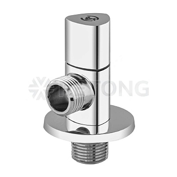 Вентиль угл лат быт с/отр G1/2"х3/4" Ру16 р/р мах треуг блистер Aquasfera 1076-12
