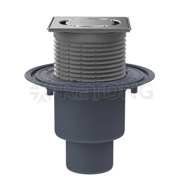 Трап рег верт/вып сух/затв Дн50/75/110 нерж/реш 115х115 HL HL310Prblue-3000