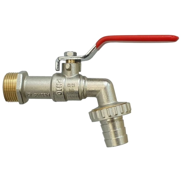 Кран шаровой Ридан BVR-CR ГОСТ 59553-2021 спускной под шланг PN10 DN15; Т -20 ℃ ...+95 ℃ латунь