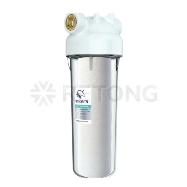 Фильтр магистр 1/2" м/м 10SL картр PS прозр Unicorn KSBP_1/2_PS