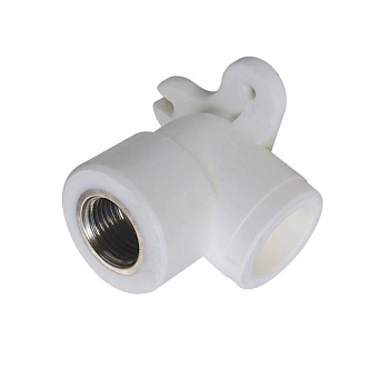 Угольник PP-R бел комб Дн25х1/2" ВР с креплением PRO VALFEX 10120025-PRO