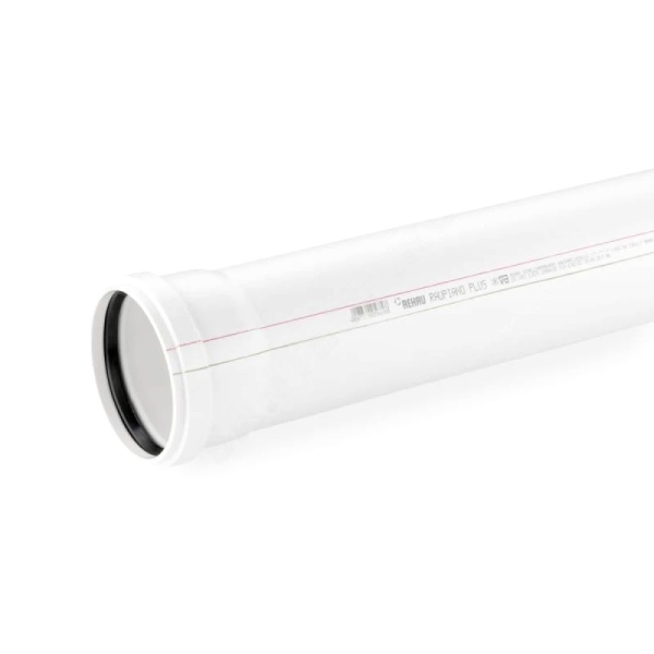 Труба PP-H бел б/ш б/н Дн110х2,7 L=0,25м в/к RAUPIANO Rehau 11202641003