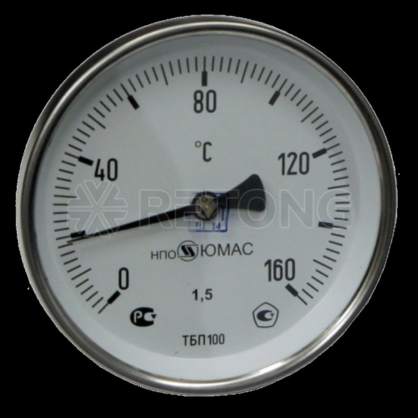 Термометр биметалл ТБП-Т 160С Дк63 L=50 G1/2" осев НПО ЮМАС