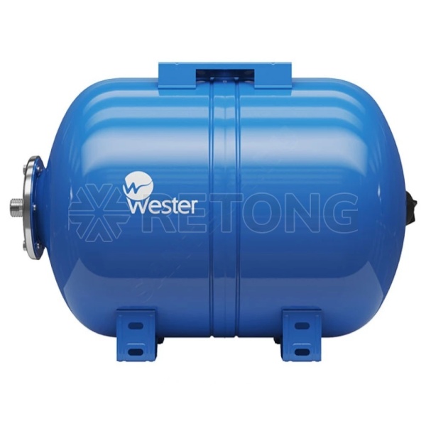 Гидроаккумулятор гориз син 50л 10атм 1" НР WAO Wester 0-14-0970
