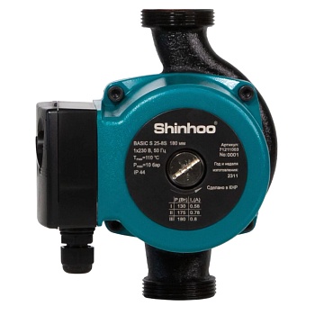 Насос циркул BASIC S 32-4S PN10 230В в/к Shinhoo 71211004