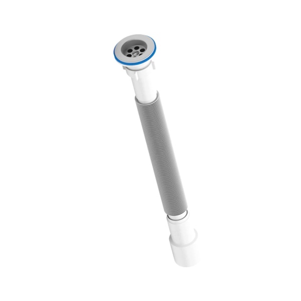 Сифон умыв/мойка гофр 1 1/2"x40/50 удл нерж/сетка АНИ Пласт G716