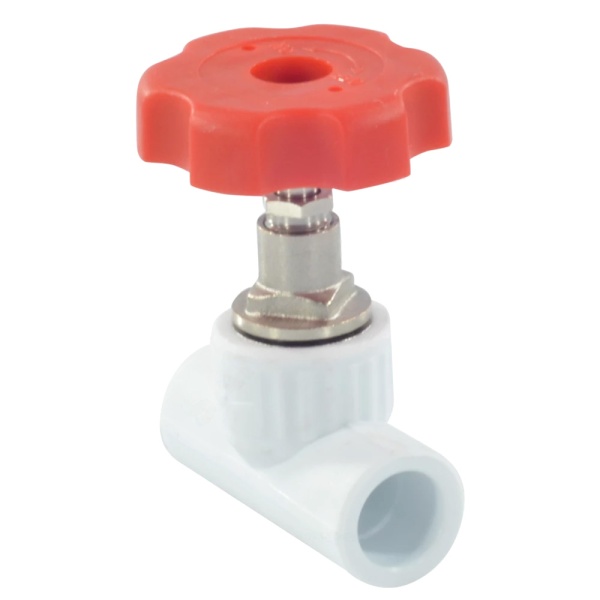 Клапан PP-R бел запорн Дн25х90гр VALFEX 10146025
