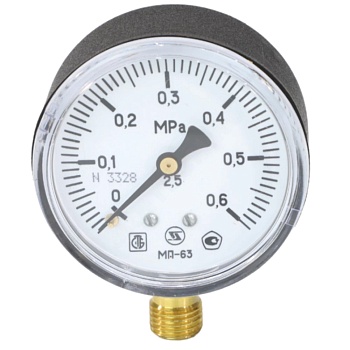 Манометр рад МП-63 0-1,0МПаДк63 G1/4" пласт ЗТП Минск