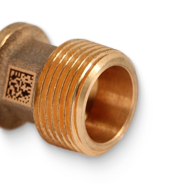 Муфта PE-X бр аксиал Дн20х3/4" НР RX+ Рехау 14563153001