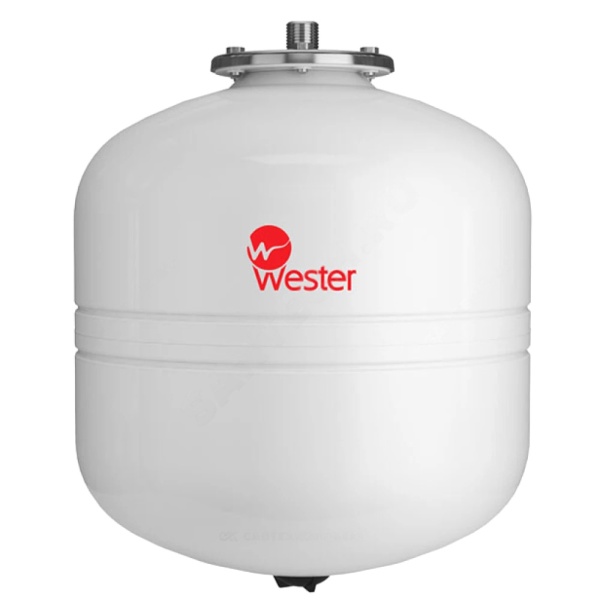 Бак мембранный д/ГВС и гелио 35л 12атм 3/4" НР бел WDV Premium Wester 0-14-0390