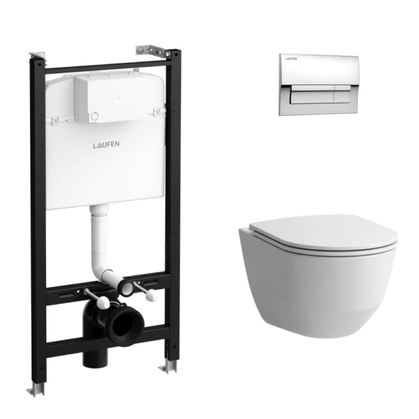 Система инсталл PRO б/о унитаз+кн/хр сид дюр микр Laufen ZRU9307615